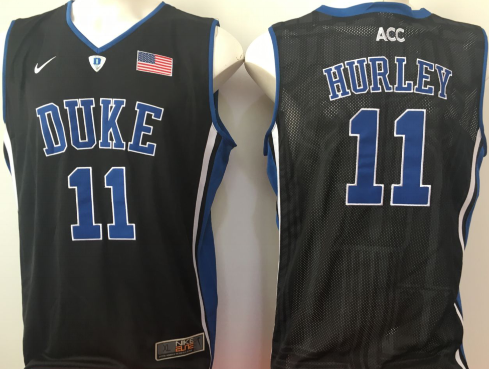 NCAA Men Duke Blue Devils Black #11 hurley blue